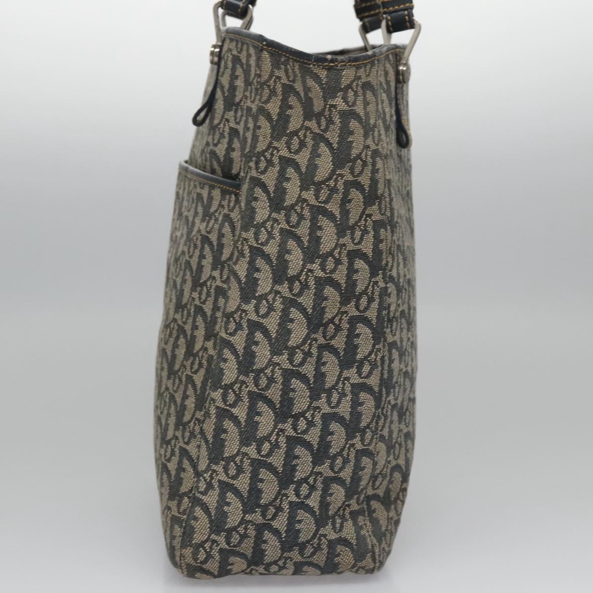 Christian Dior Trotter Canvas Tote Bag Navy Auth 113267