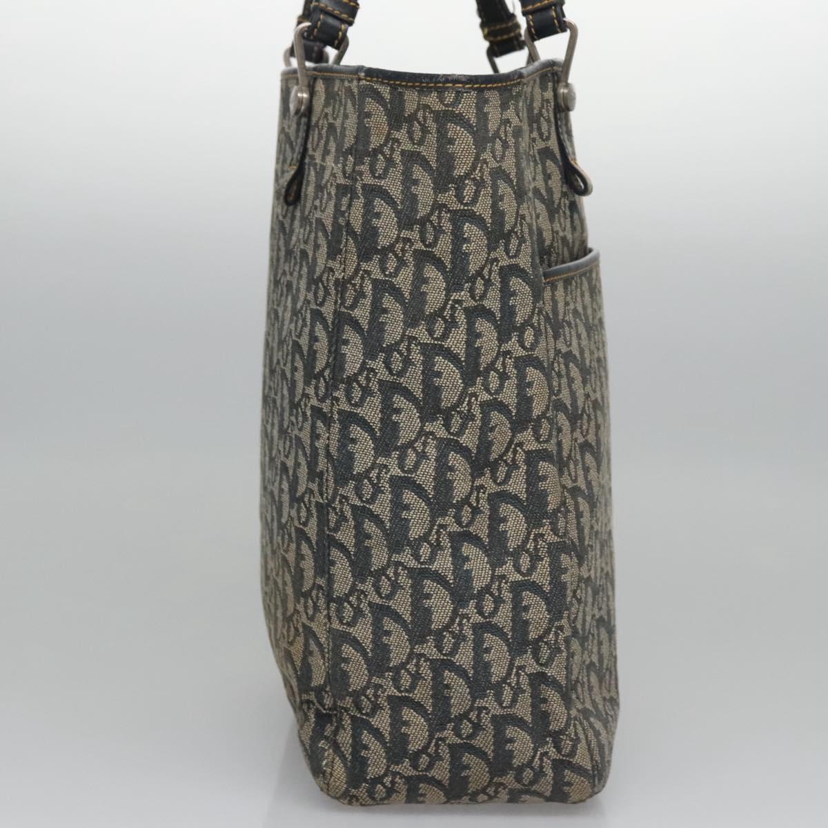 Christian Dior Trotter Canvas Tote Bag Navy Auth 113267