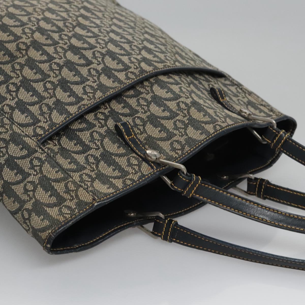 Christian Dior Trotter Canvas Tote Bag Navy Auth 113267