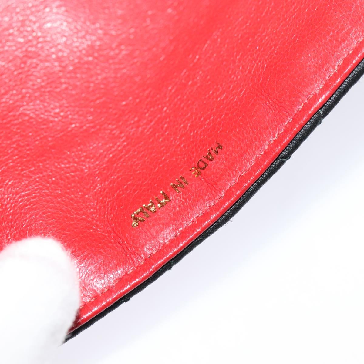 CHANEL Matelasse Chain Shoulder Bag Satin Black Gold CC Auth 113270AV