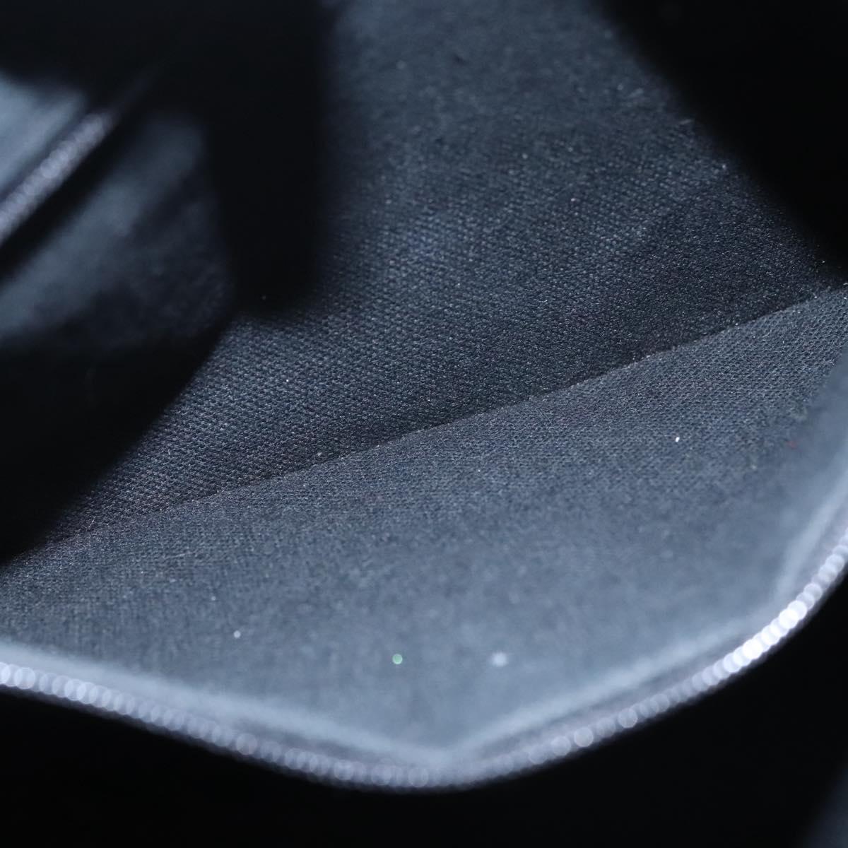 BURBERRY Nova Check Hand Bag PVC Beige Black Silver Auth 113312