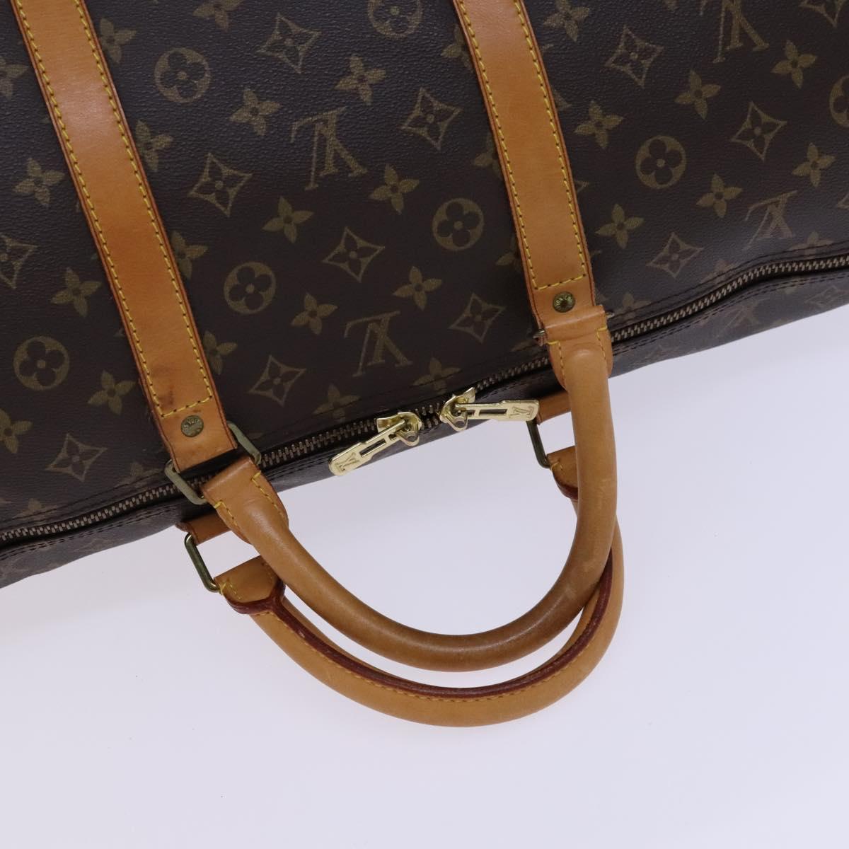 LOUIS VUITTON Monogram Keepall 60 Boston Bag M41422 LV Auth 113321
