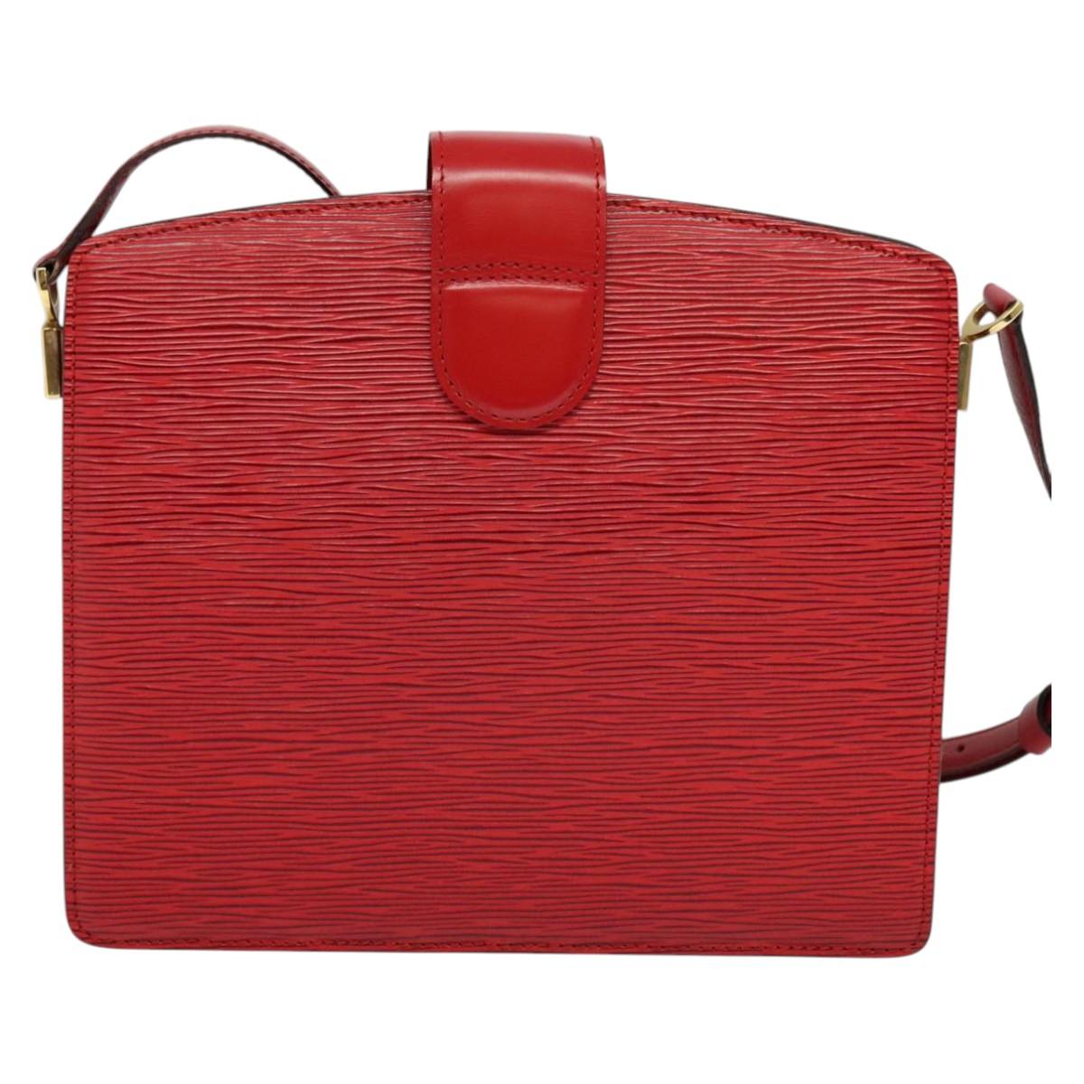 LOUIS VUITTON Epi Capuchin Shoulder Bag Red M52347 LV Auth 113458