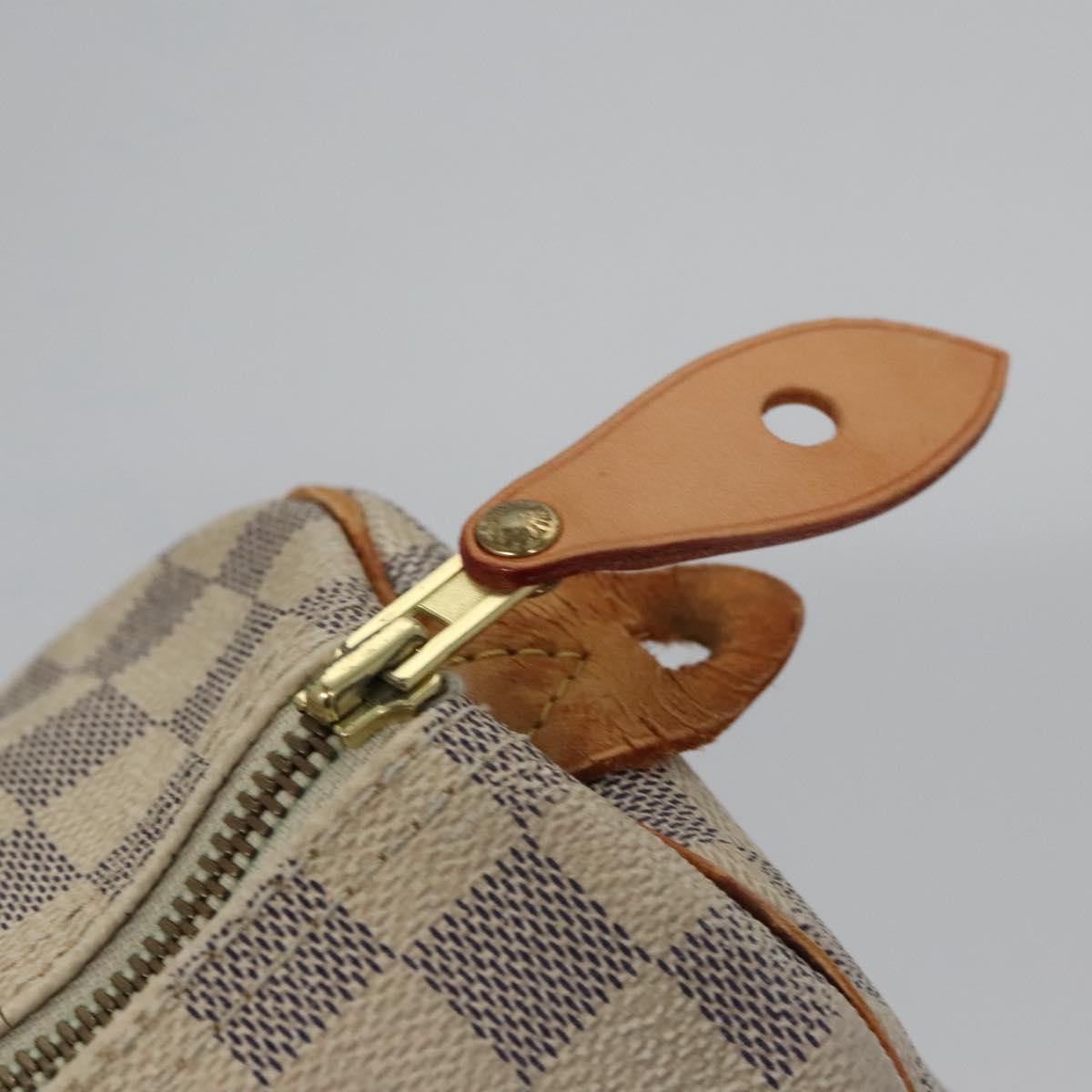 LOUIS VUITTON Damier Azur Speedy 30 Hand Bag N41533 LV Auth 113463