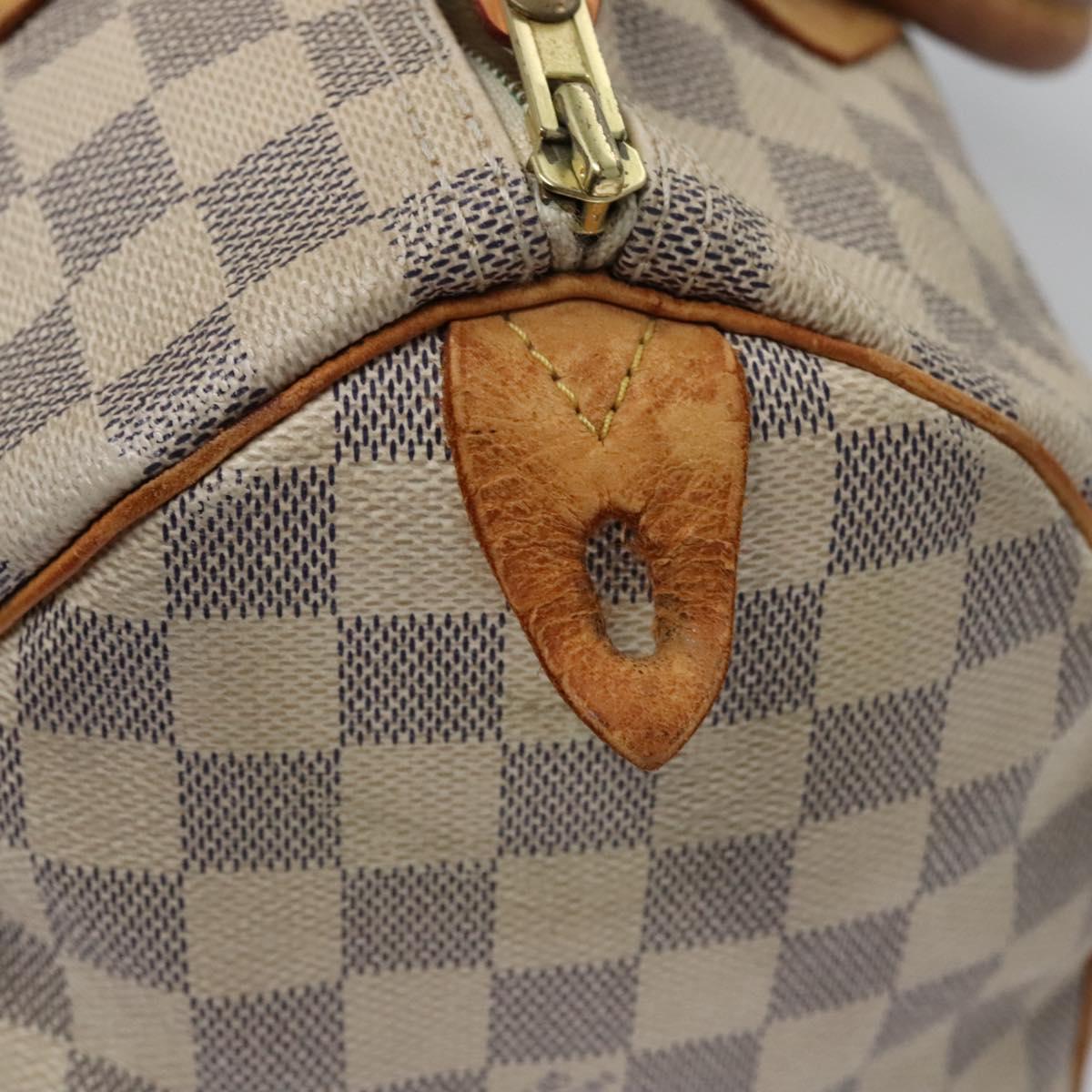 LOUIS VUITTON Damier Azur Speedy 30 Hand Bag N41533 LV Auth 113463