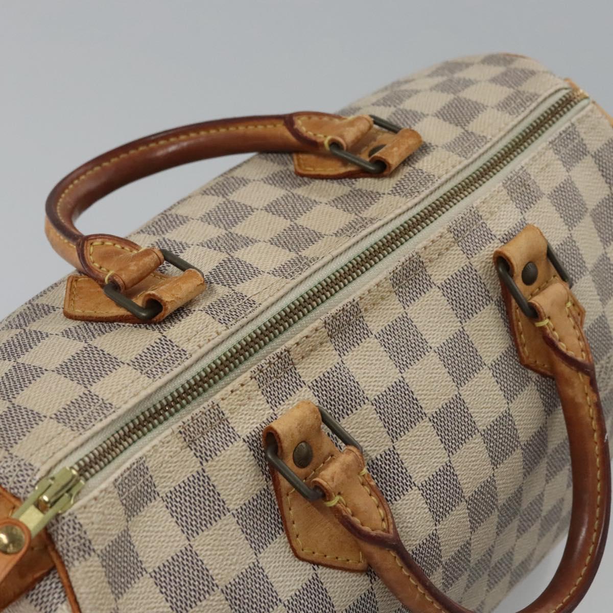 LOUIS VUITTON Damier Azur Speedy 30 Hand Bag N41533 LV Auth 113463