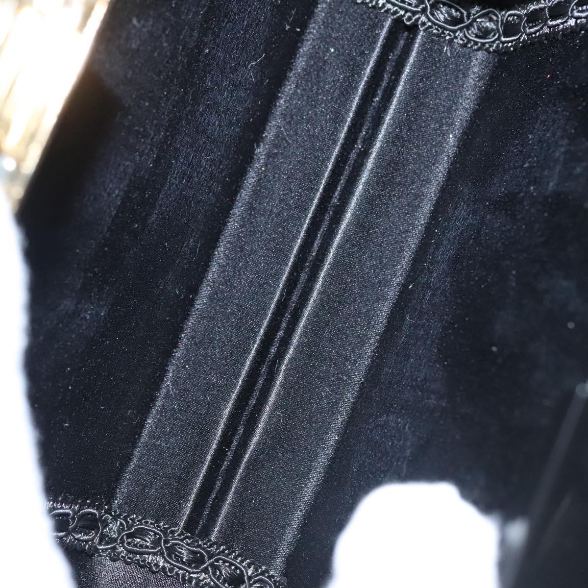 Salvatore Ferragamo Hand Bag plastic Black Auth 113518S