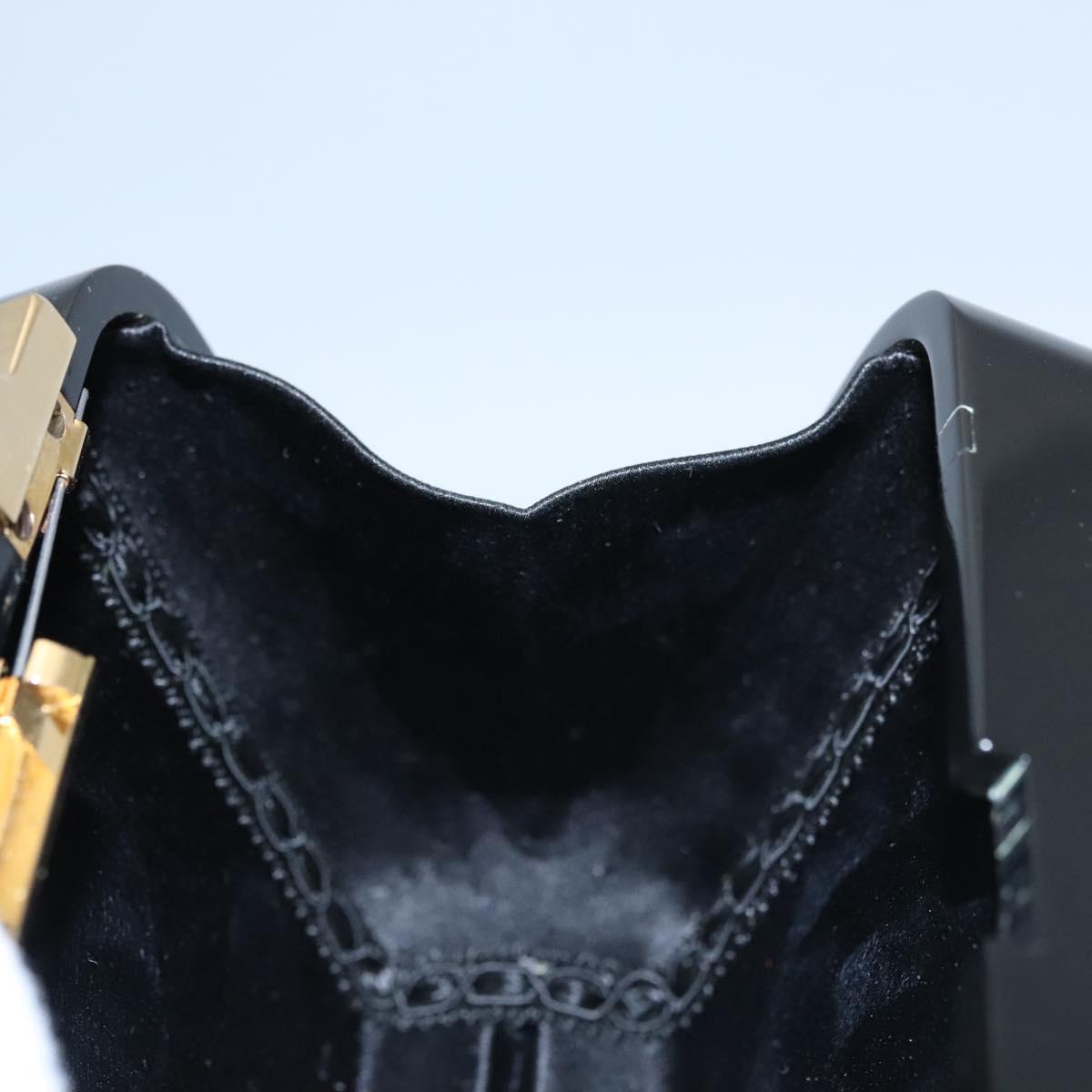 Salvatore Ferragamo Hand Bag plastic Black Auth 113518S