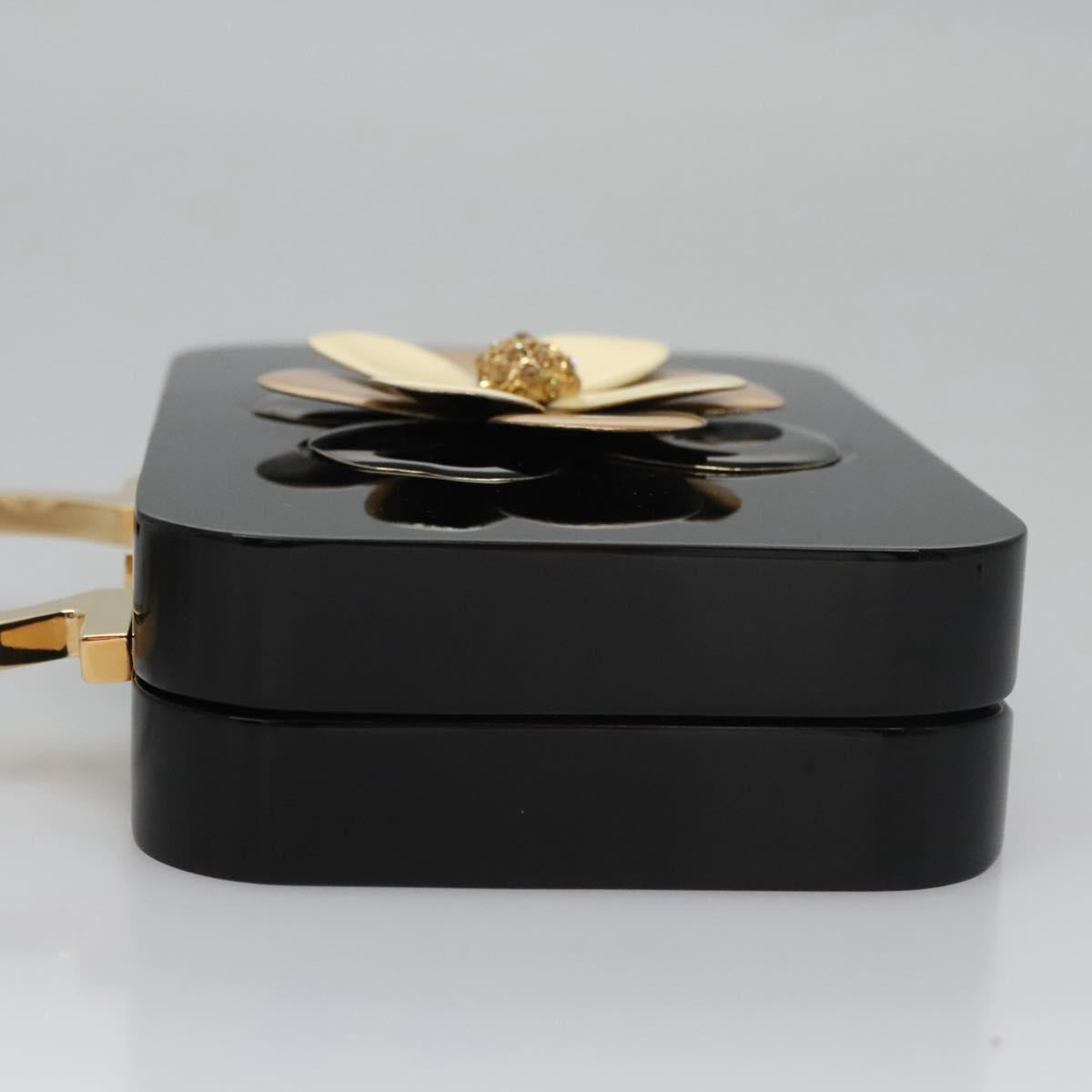 Salvatore Ferragamo Hand Bag plastic Black Auth 113518S