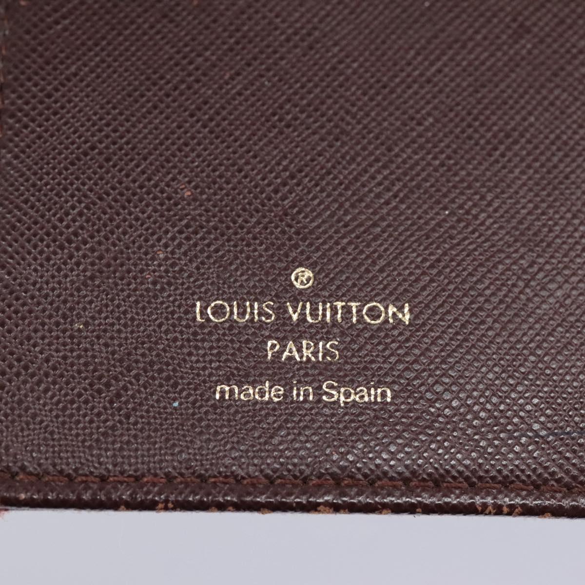 LOUIS VUITTON Monogram Mini Agenda PM Day Planner Cover Red R20912 Auth 113615