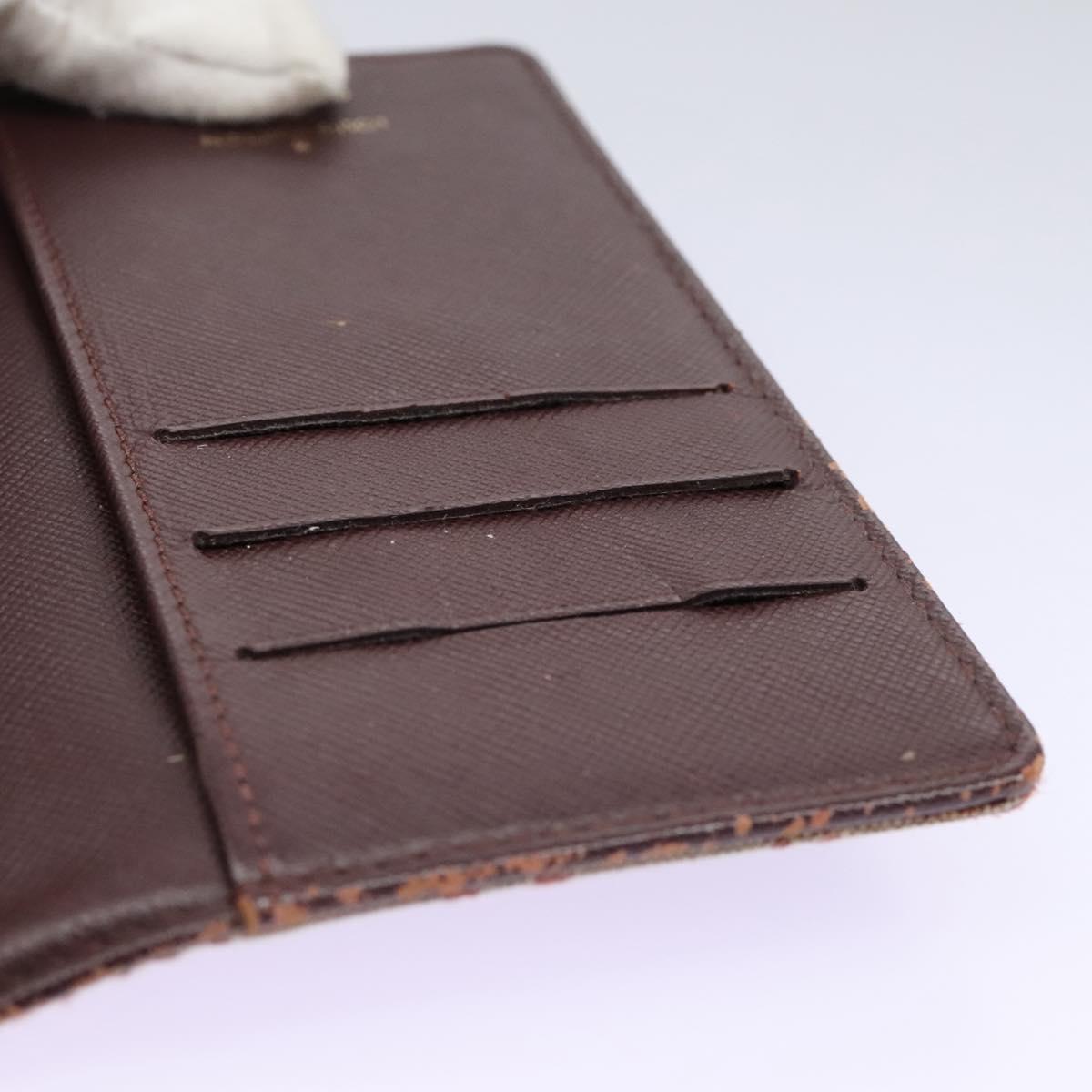 LOUIS VUITTON Monogram Mini Agenda PM Day Planner Cover Red R20912 Auth 113615