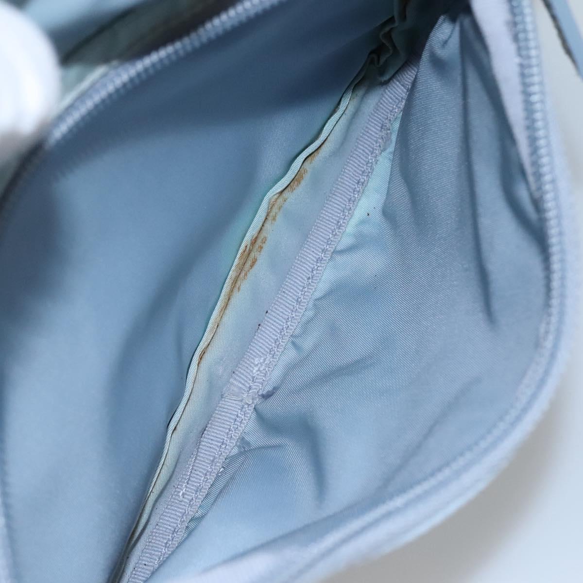 PRADA Shoulder Bag Nylon Light Blue Auth 113631