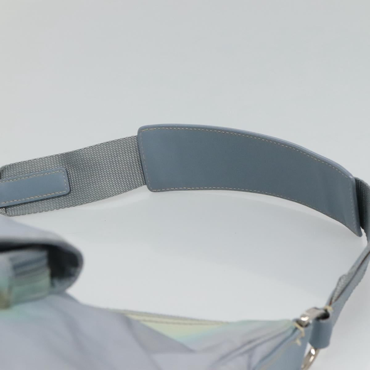 PRADA Shoulder Bag Nylon Light Blue Auth 113631