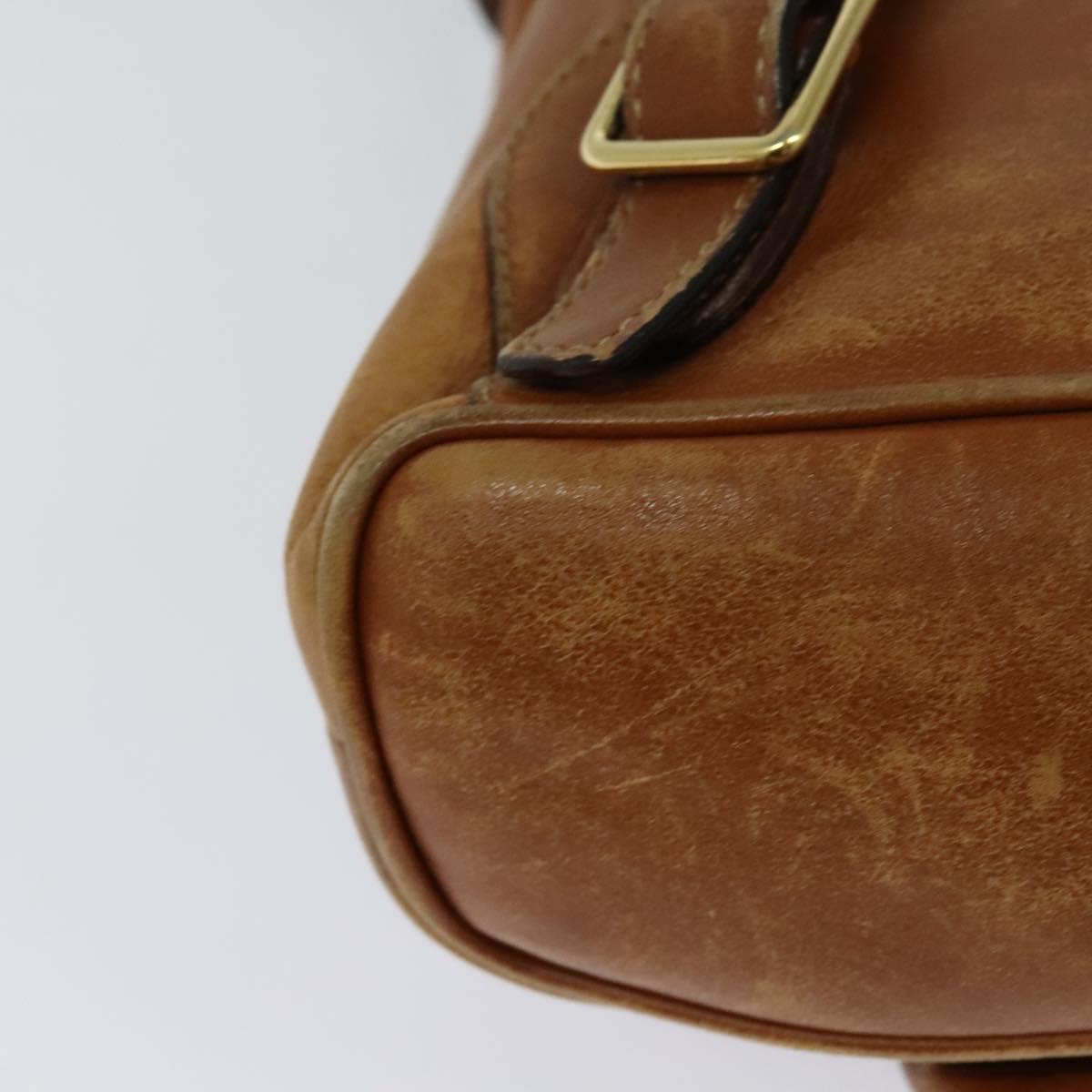 GUCCI Bamboo Backpack Leather Brown 003 1956 0030 Auth 113656