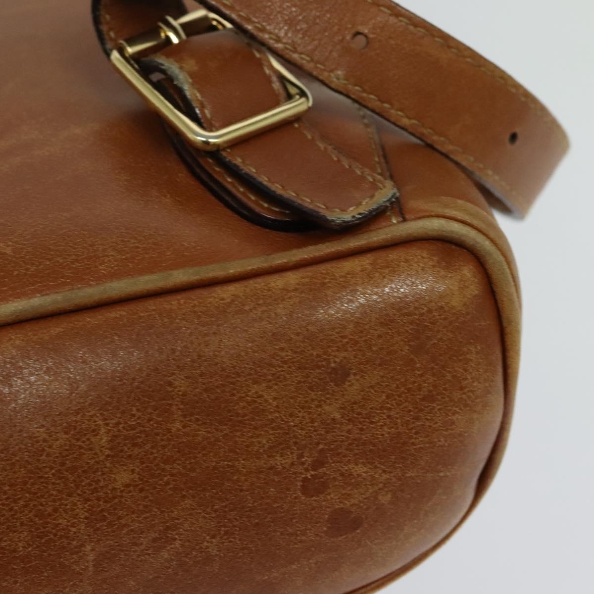 GUCCI Bamboo Backpack Leather Brown 003 1956 0030 Auth 113656