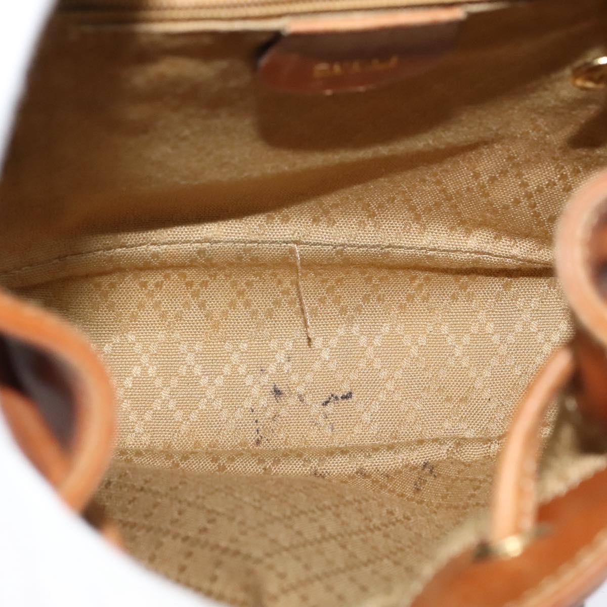 GUCCI Bamboo Backpack Leather Brown 003 1956 0030 Auth 113656