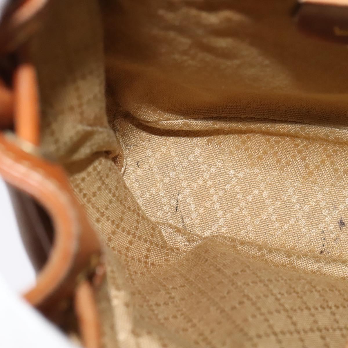 GUCCI Bamboo Backpack Leather Brown 003 1956 0030 Auth 113656
