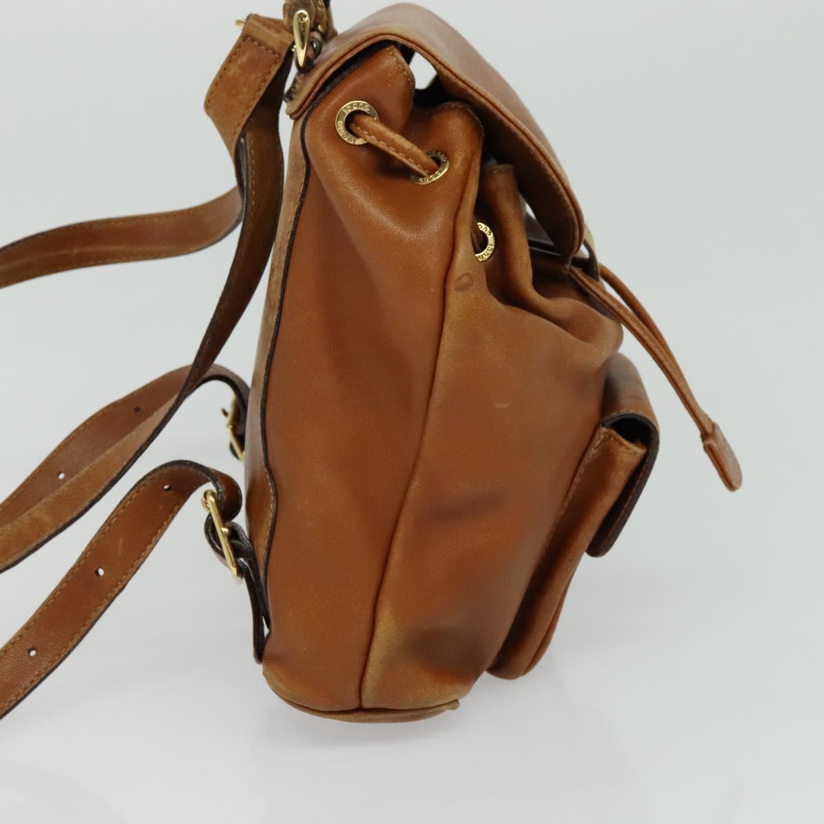 GUCCI Bamboo Backpack Leather Brown 003 1956 0030 Auth 113656