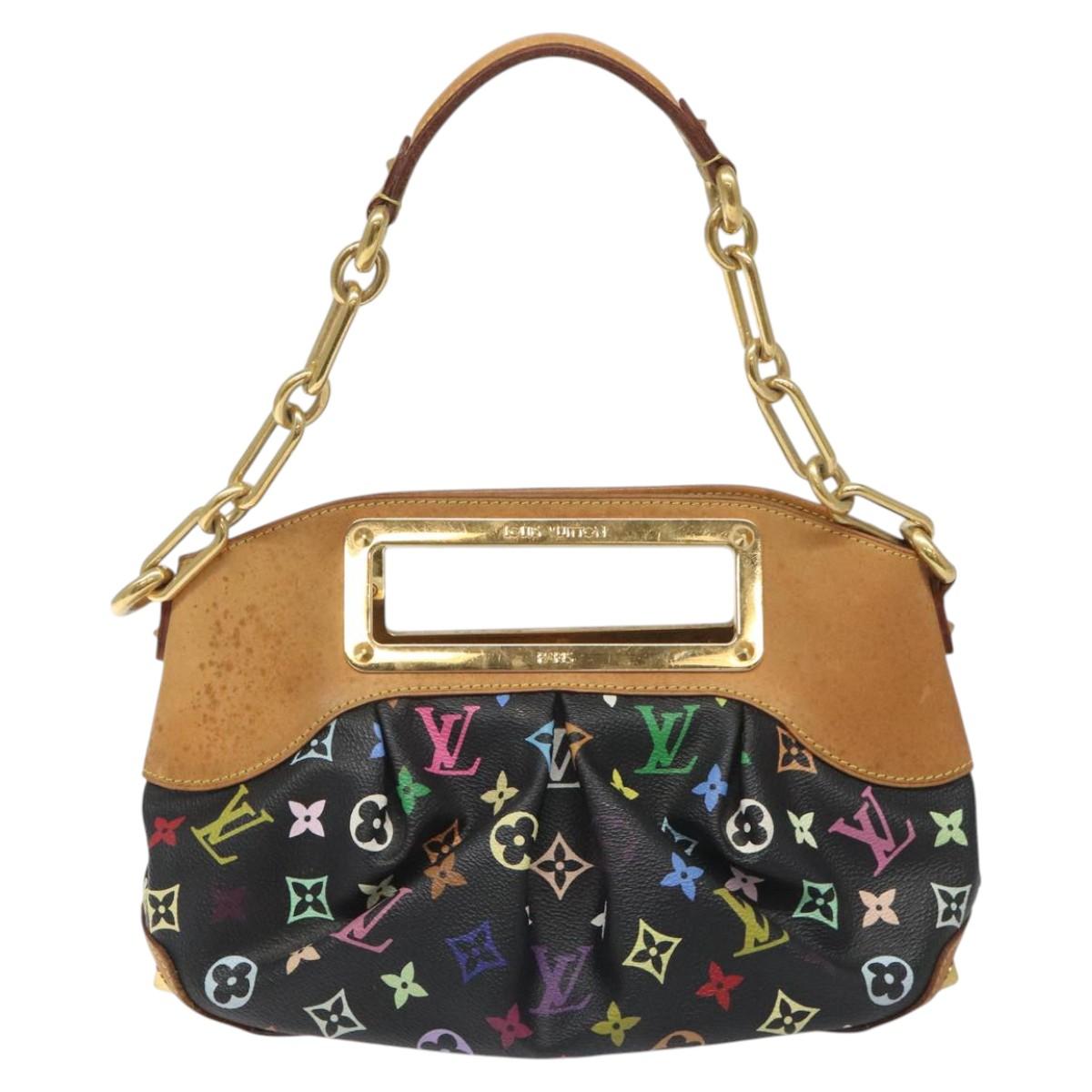 LOUIS VUITTON Monogram Multicolor Judy PM Bag 2Way Black M40258 LV Auth 113662V