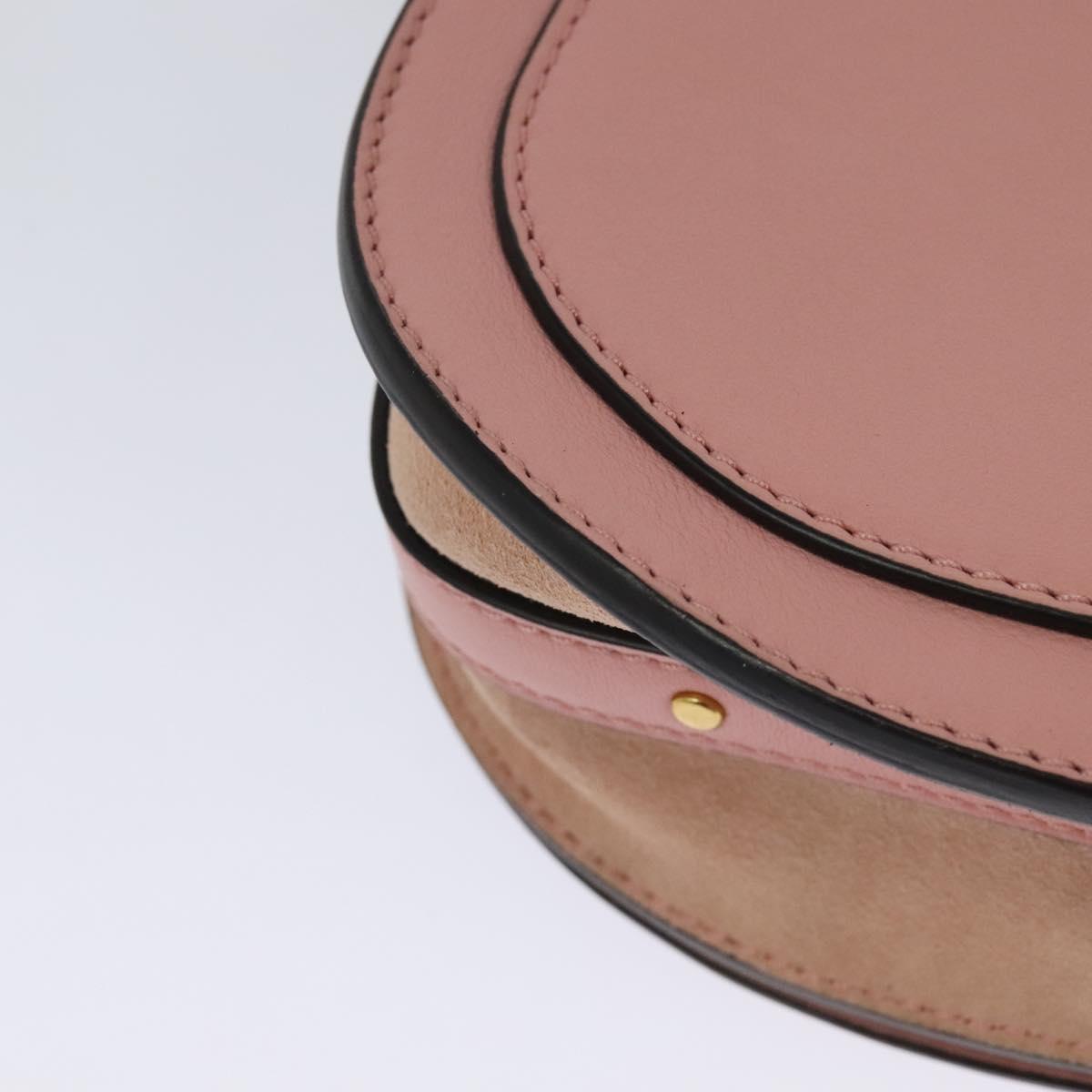 Chloe Nile Hand Bag Leather 2way Pink Gold Auth 113735V