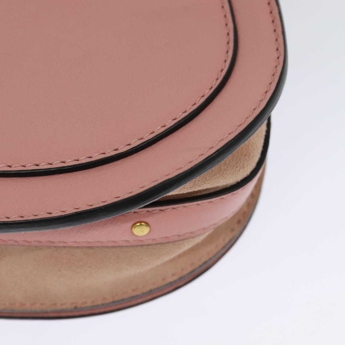 Chloe Nile Hand Bag Leather 2way Pink Gold Auth 113735V