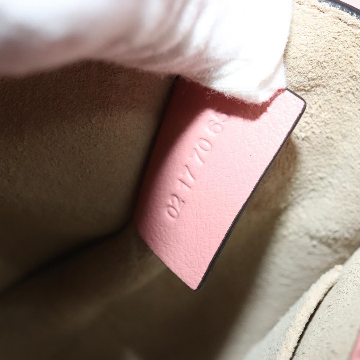 Chloe Nile Hand Bag Leather 2way Pink Gold Auth 113735V