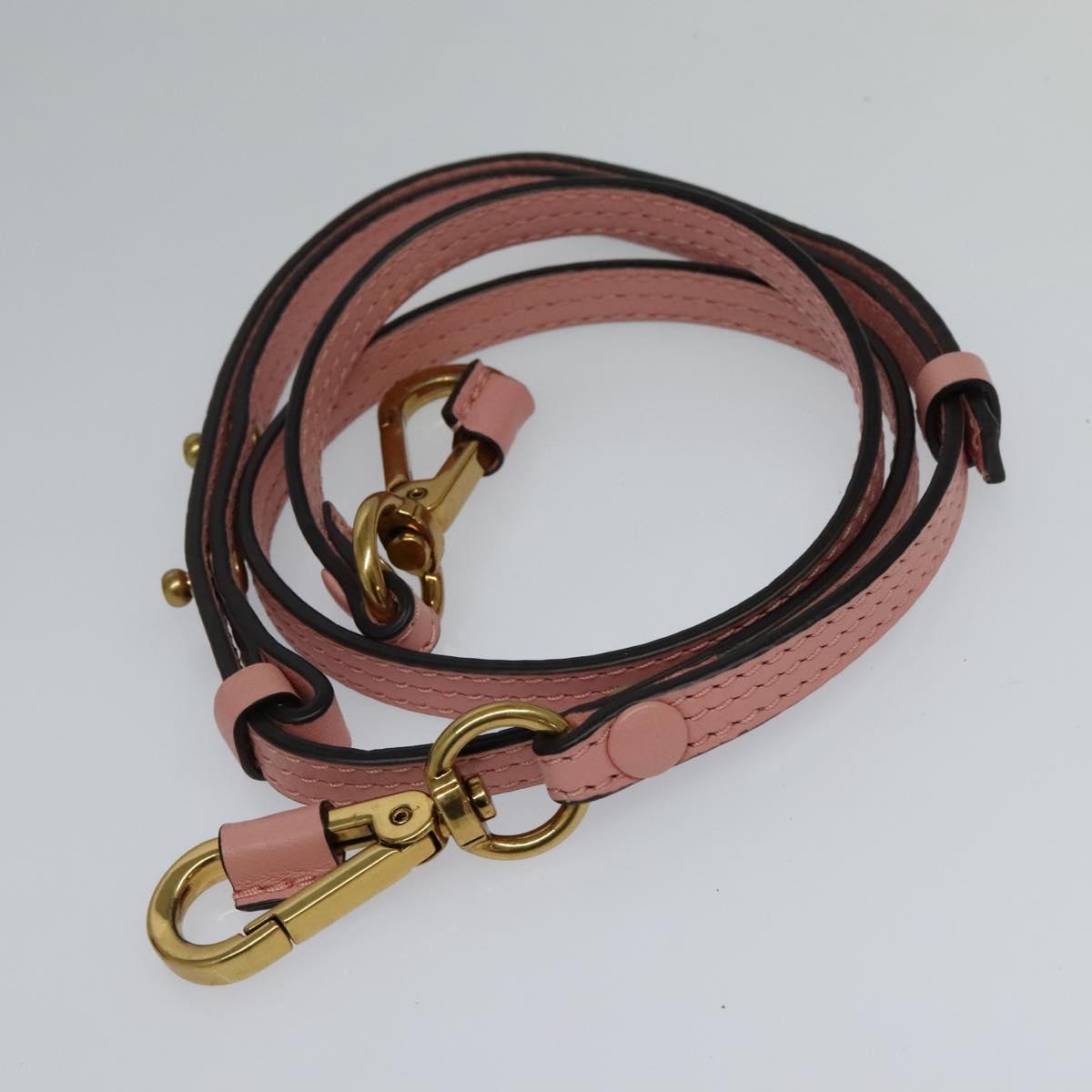 Chloe Nile Hand Bag Leather 2way Pink Gold Auth 113735V