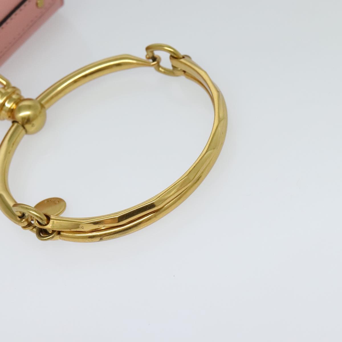 Chloe Nile Hand Bag Leather 2way Pink Gold Auth 113735V