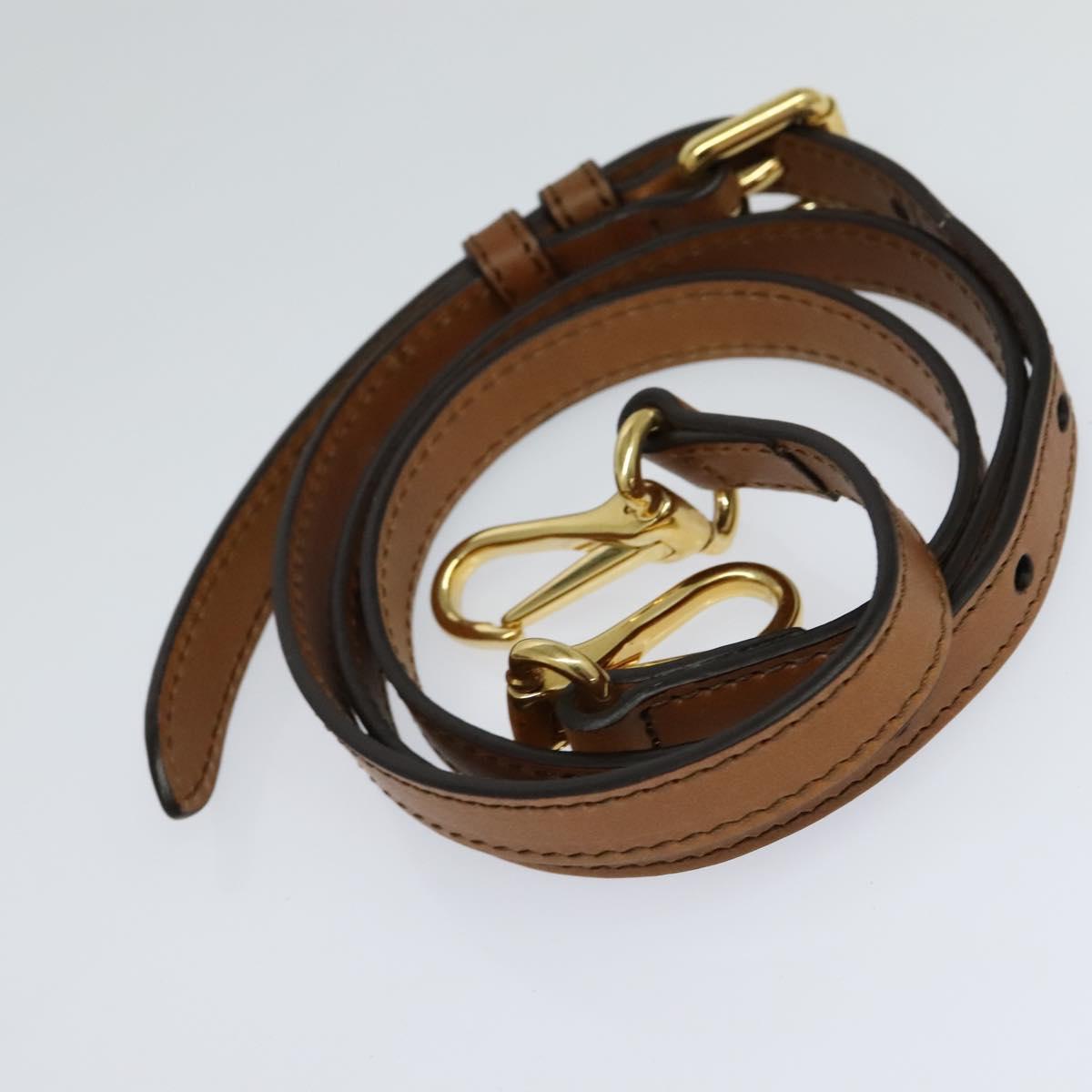 BURBERRY Hand Bag Leather 2way Beige Auth 113749V