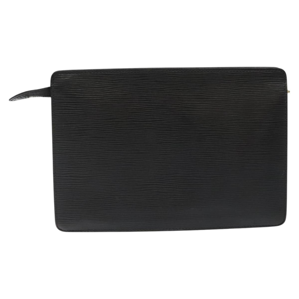 LOUIS VUITTON Epi Pochette Homme Clutch Bag Black Noir M52522 LV Auth 113778