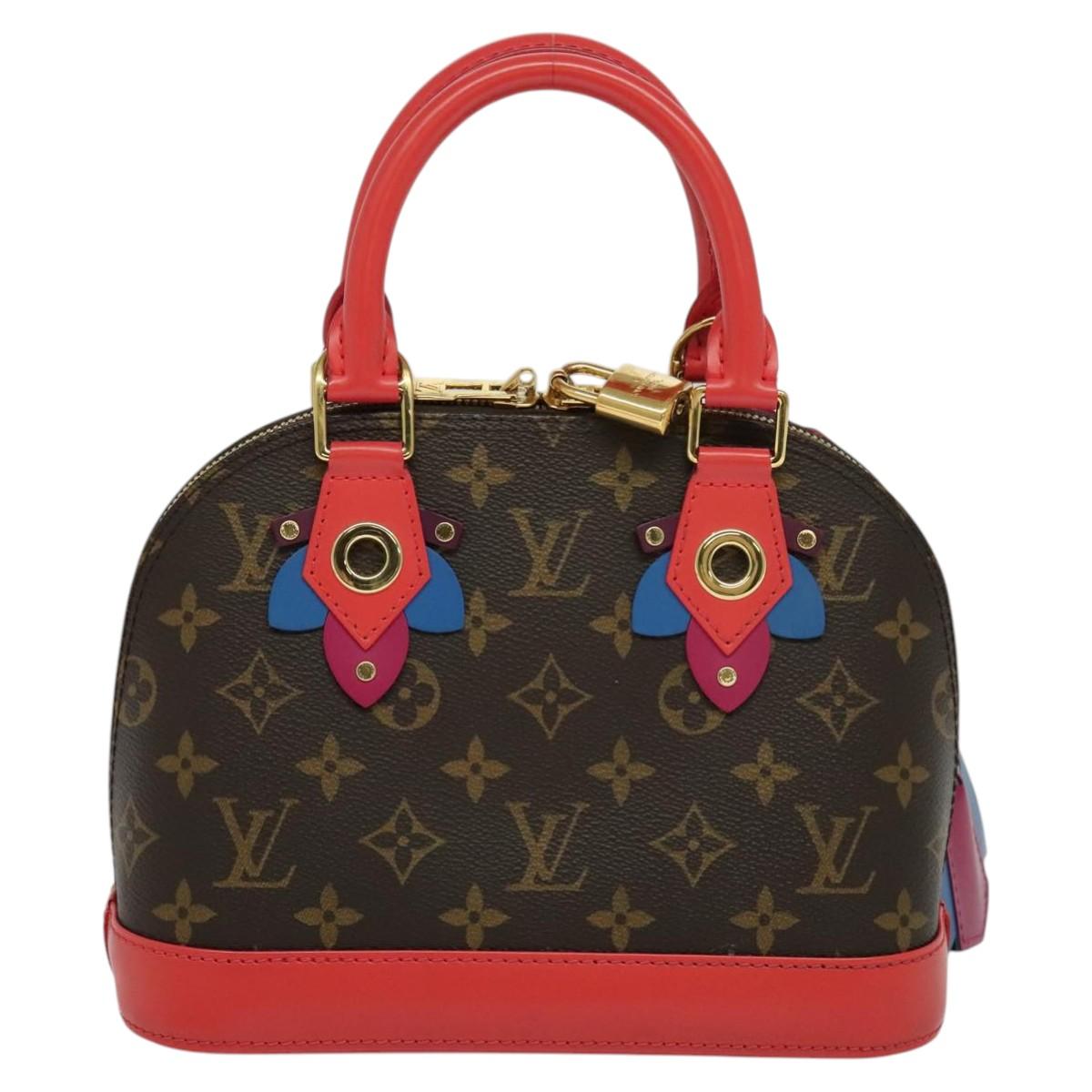LOUIS VUITTON Monogram Totem Alma BB Hand Bag Red M41659 LV Auth 113803A