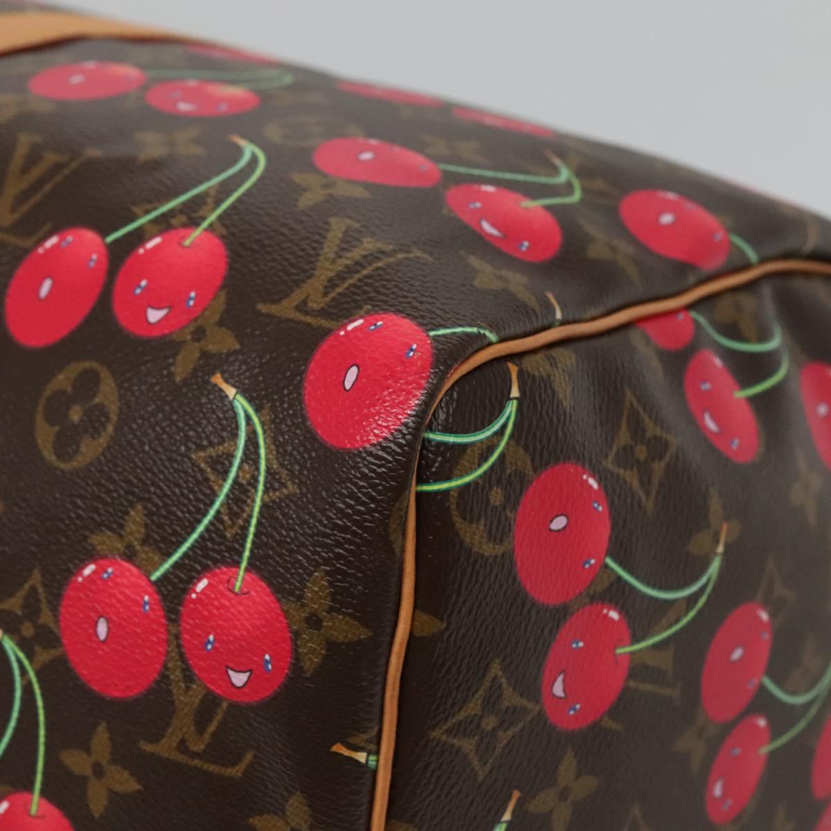 LOUIS VUITTON Monogram Cherry Keepall 45 Boston Bag M95011 LV Auth 113808SAM