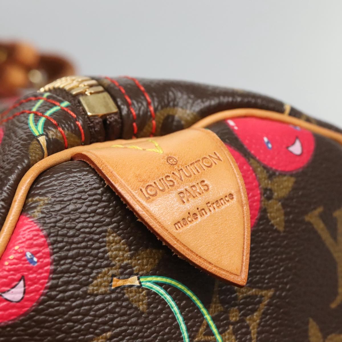 LOUIS VUITTON Monogram Cherry Keepall 45 Boston Bag M95011 LV Auth 113808SAM