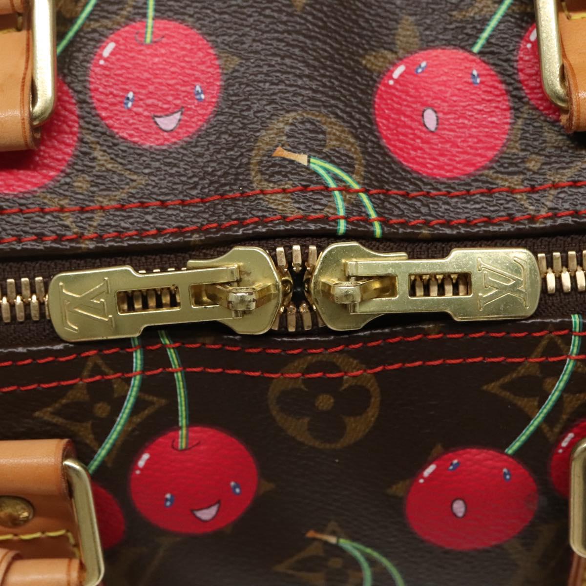 LOUIS VUITTON Monogram Cherry Keepall 45 Boston Bag M95011 LV Auth 113808SAM