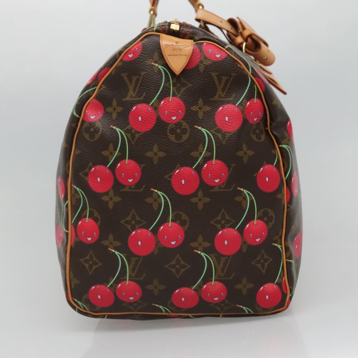 LOUIS VUITTON Monogram Cherry Keepall 45 Boston Bag M95011 LV Auth 113808SAM