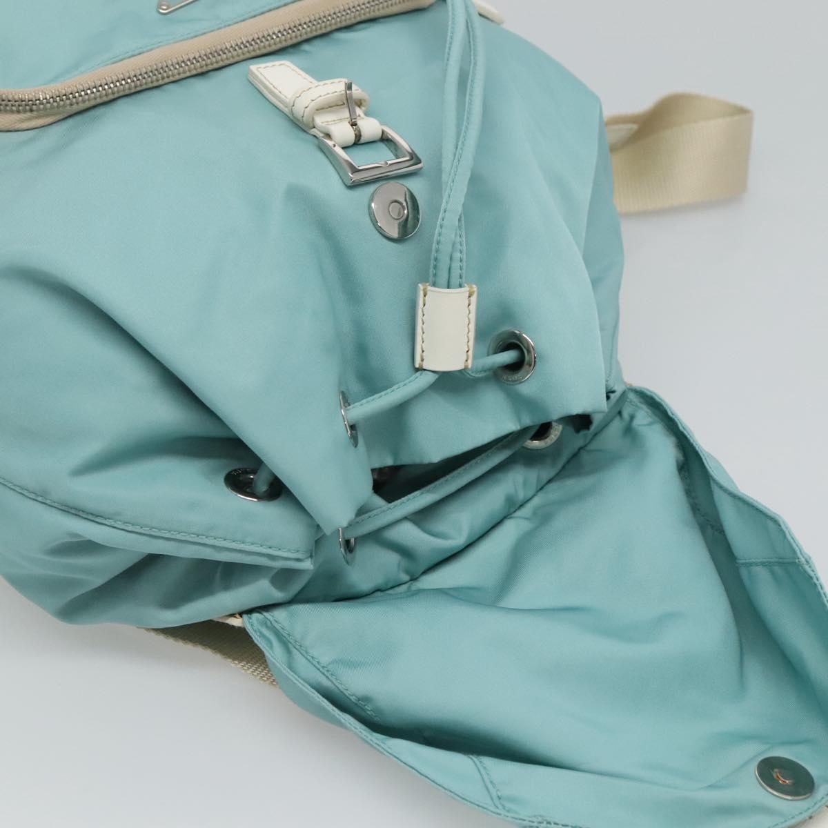 PRADA Backpack Nylon Light Blue Auth 113817V