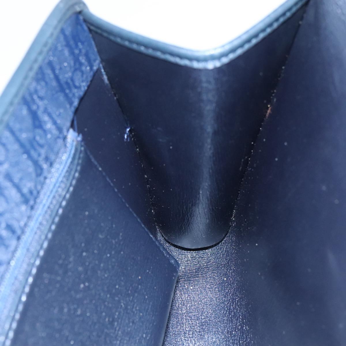 Christian Dior Trotter Canvas Chain Shoulder Bag Navy Auth 113931