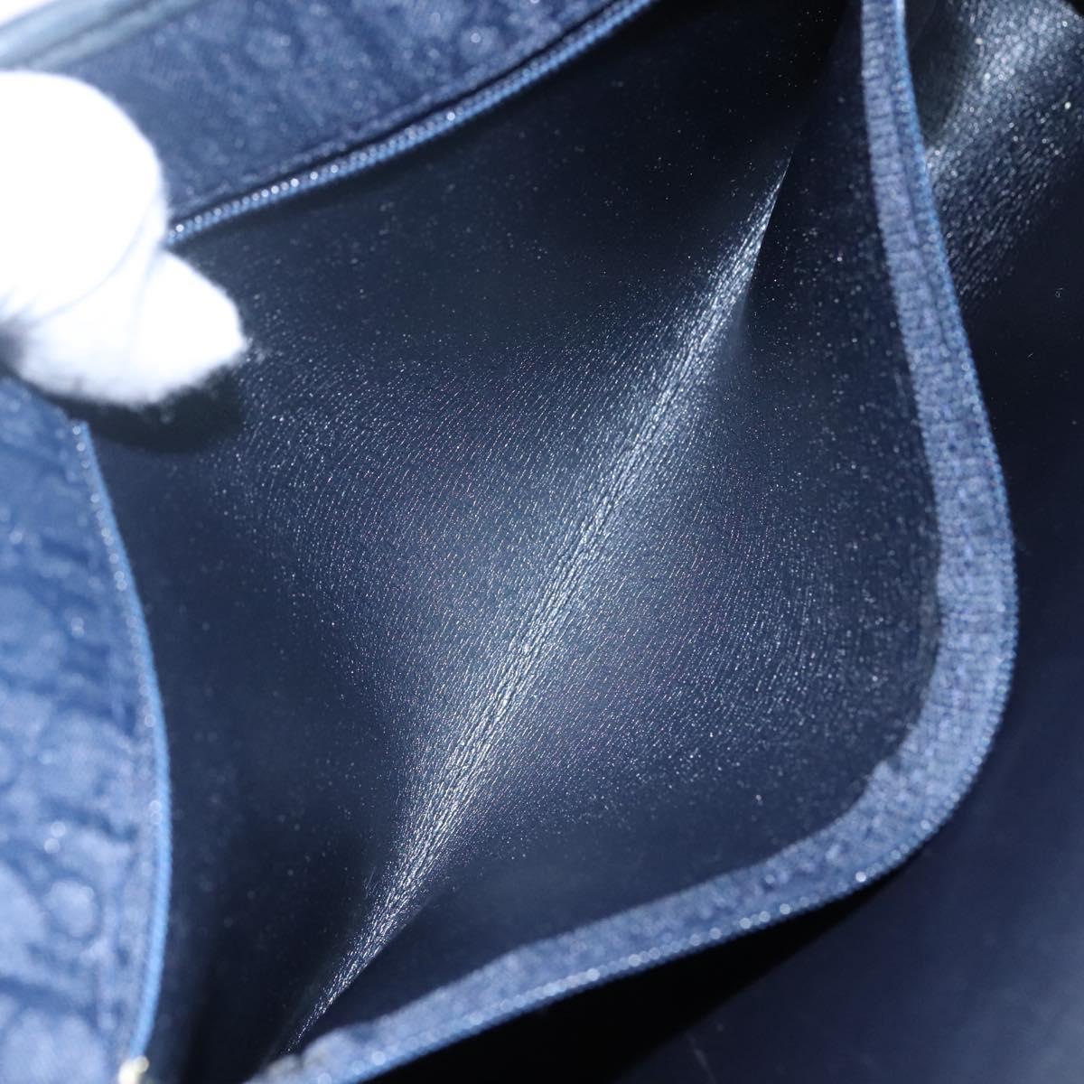 Christian Dior Trotter Canvas Chain Shoulder Bag Navy Auth 113931