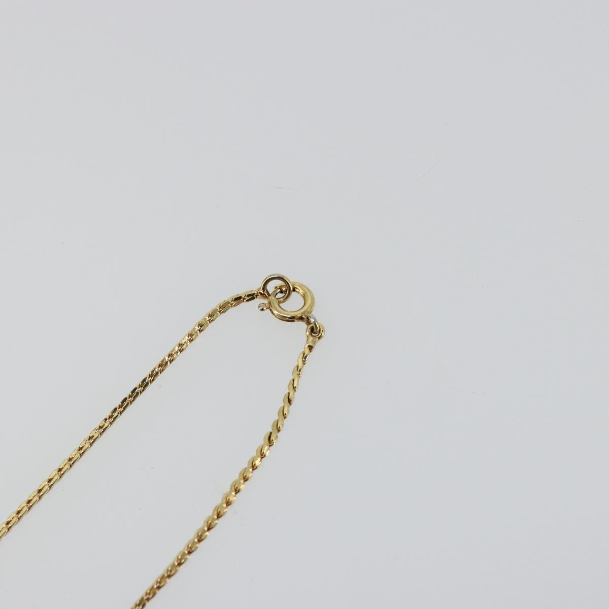 Christian Dior Necklace metal Gold Auth 114153
