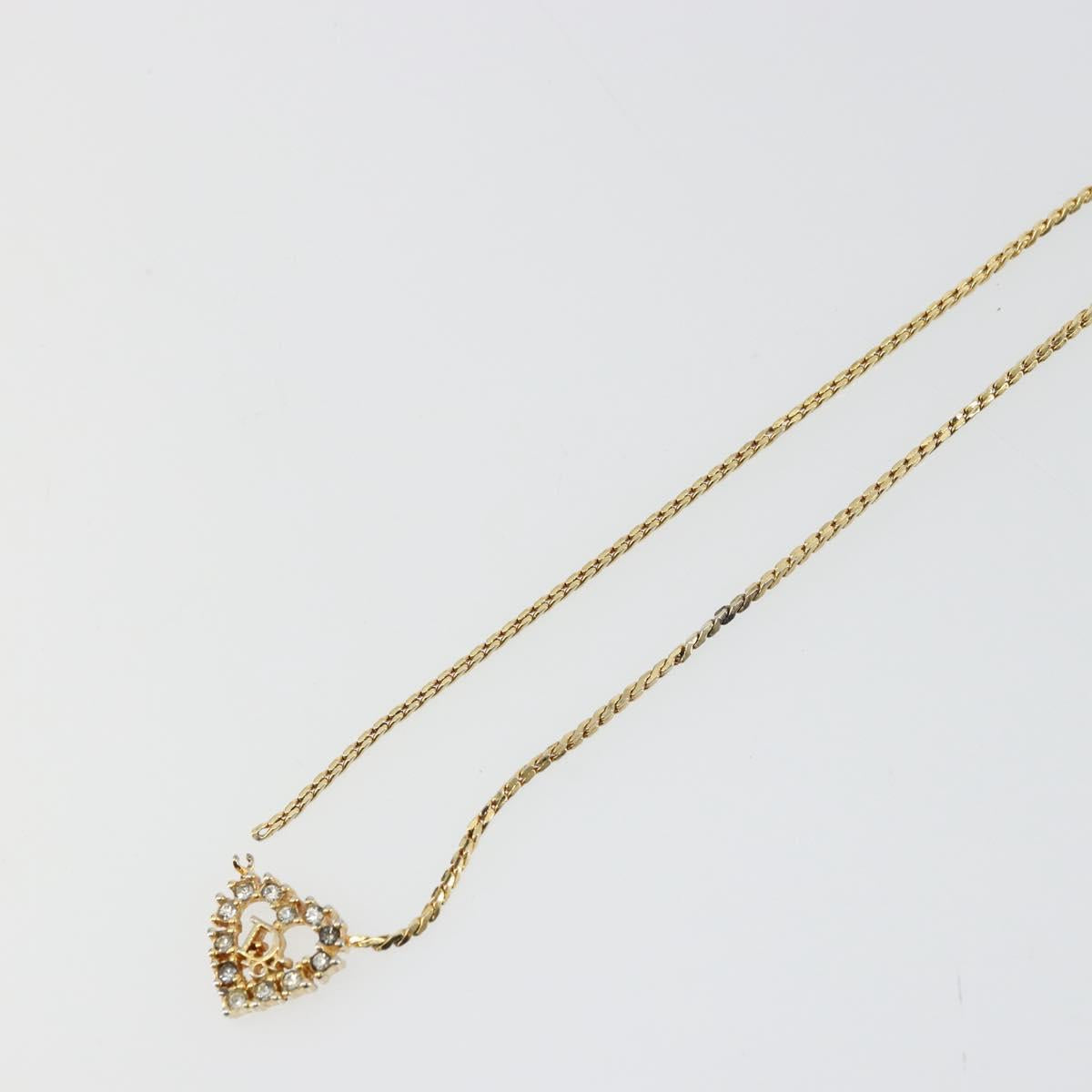 Christian Dior Necklace metal Gold Auth 114153
