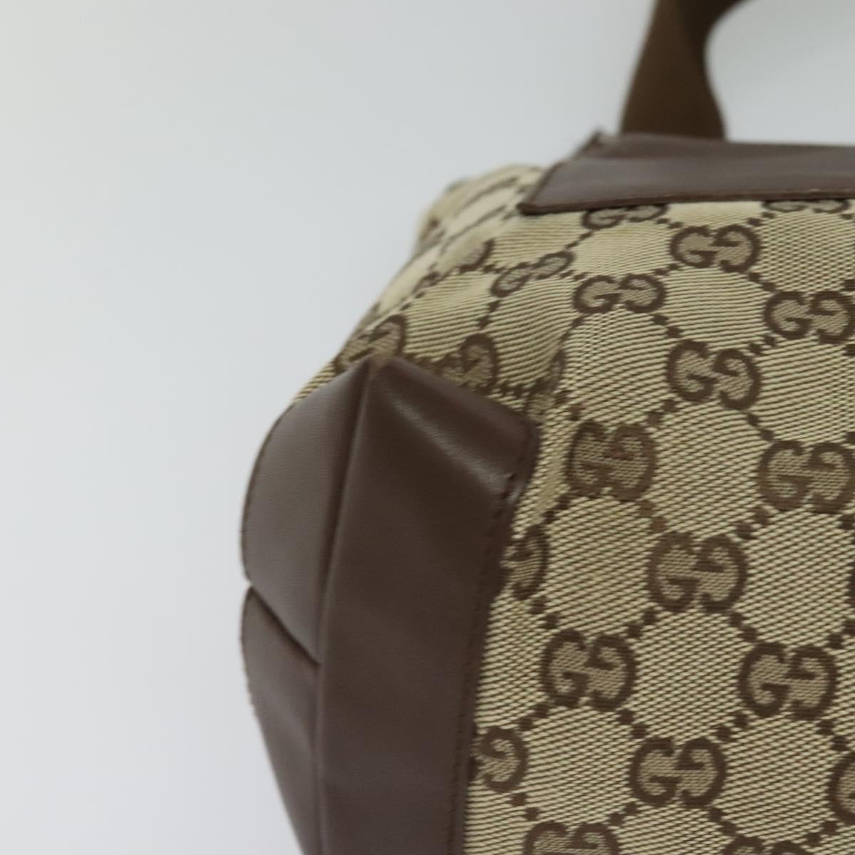 GUCCI GG Canvas Tote Bag Beige 019 0402 Auth 114245