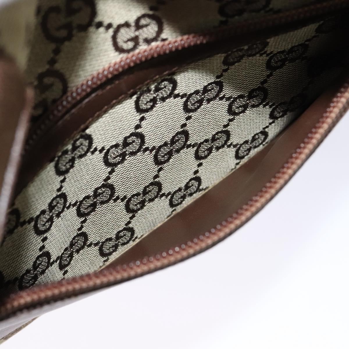GUCCI GG Canvas Tote Bag Beige 019 0402 Auth 114245