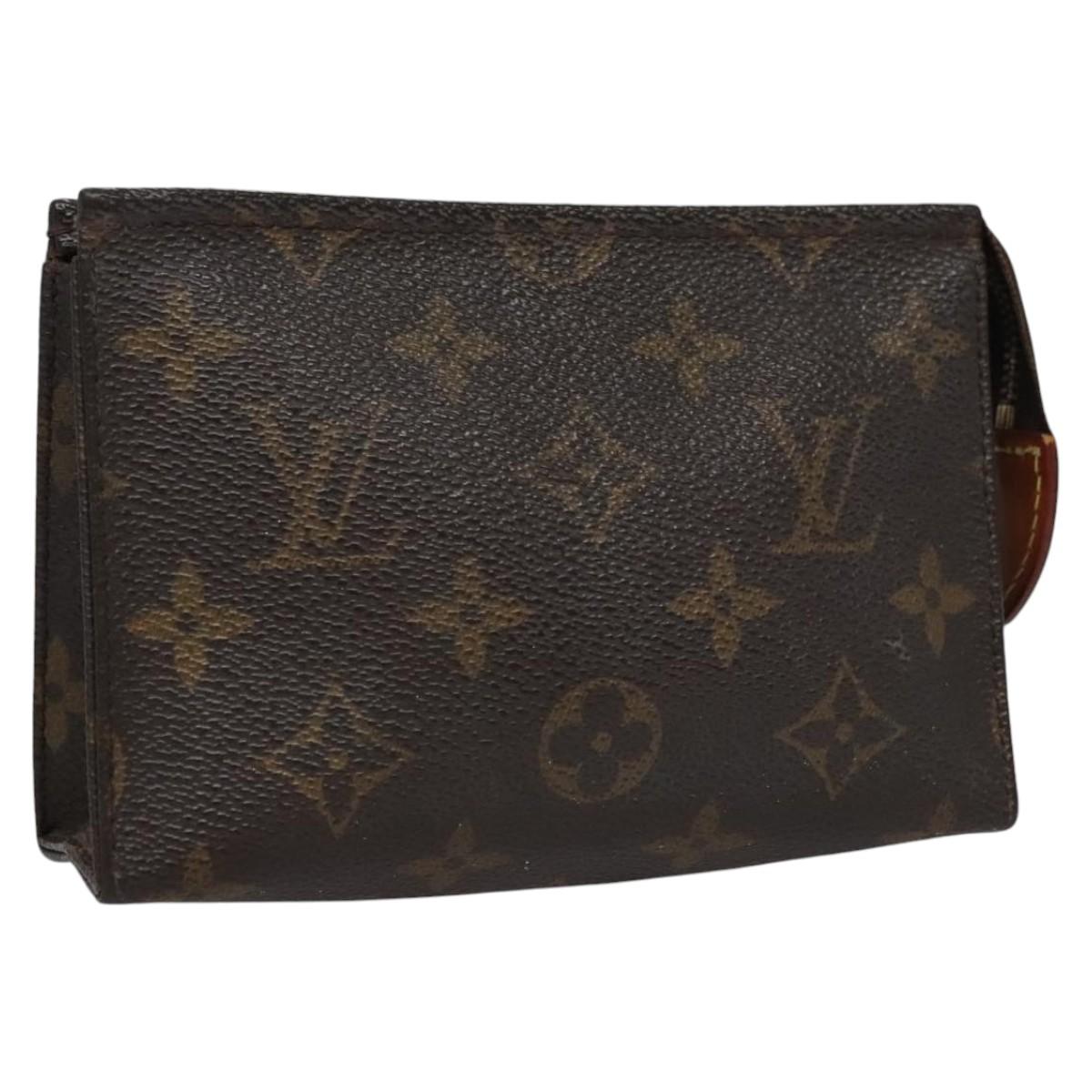 LOUIS VUITTON Monogram Poche Toilette 15 Pouch M47546 LV Auth 114252
