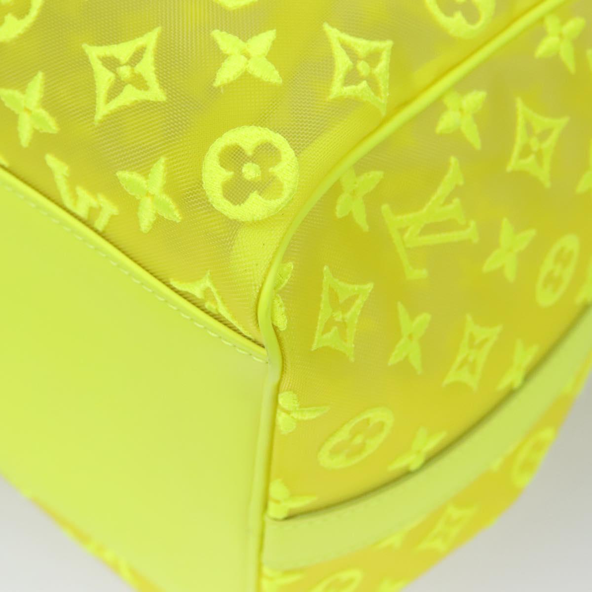 LOUIS VUITTON See Through Keepall Bandouliere 50 Bag Yellow M55380 Auth 114280S