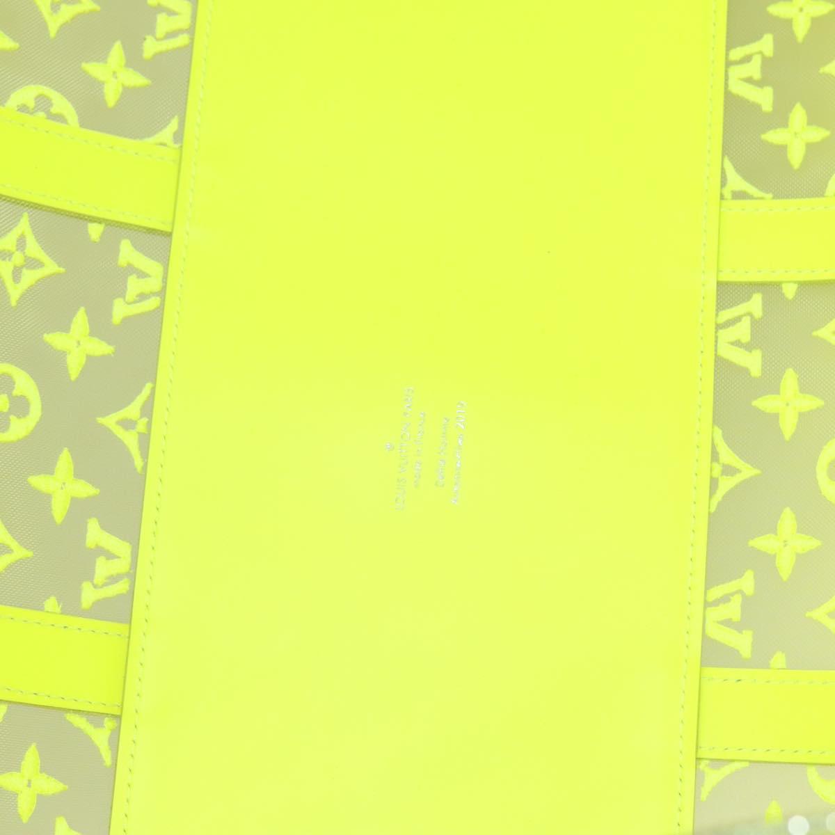 LOUIS VUITTON See Through Keepall Bandouliere 50 Bag Yellow M55380 Auth 114280S