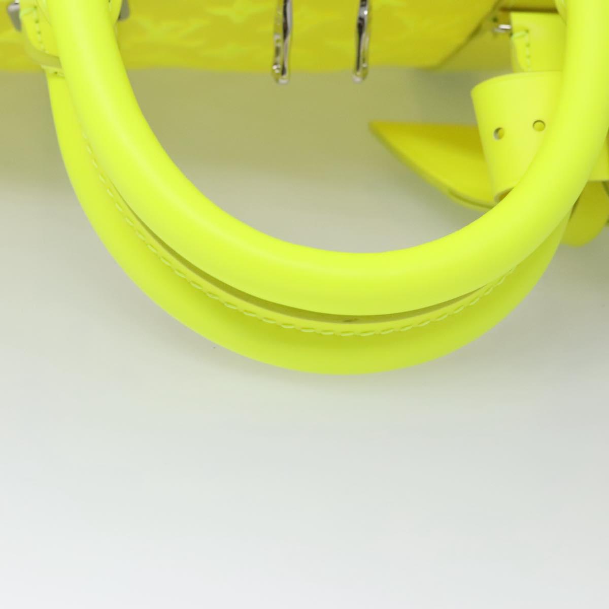 LOUIS VUITTON See Through Keepall Bandouliere 50 Bag Yellow M55380 Auth 114280S