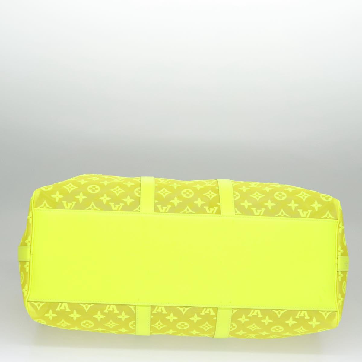 LOUIS VUITTON See Through Keepall Bandouliere 50 Bag Yellow M55380 Auth 114280S