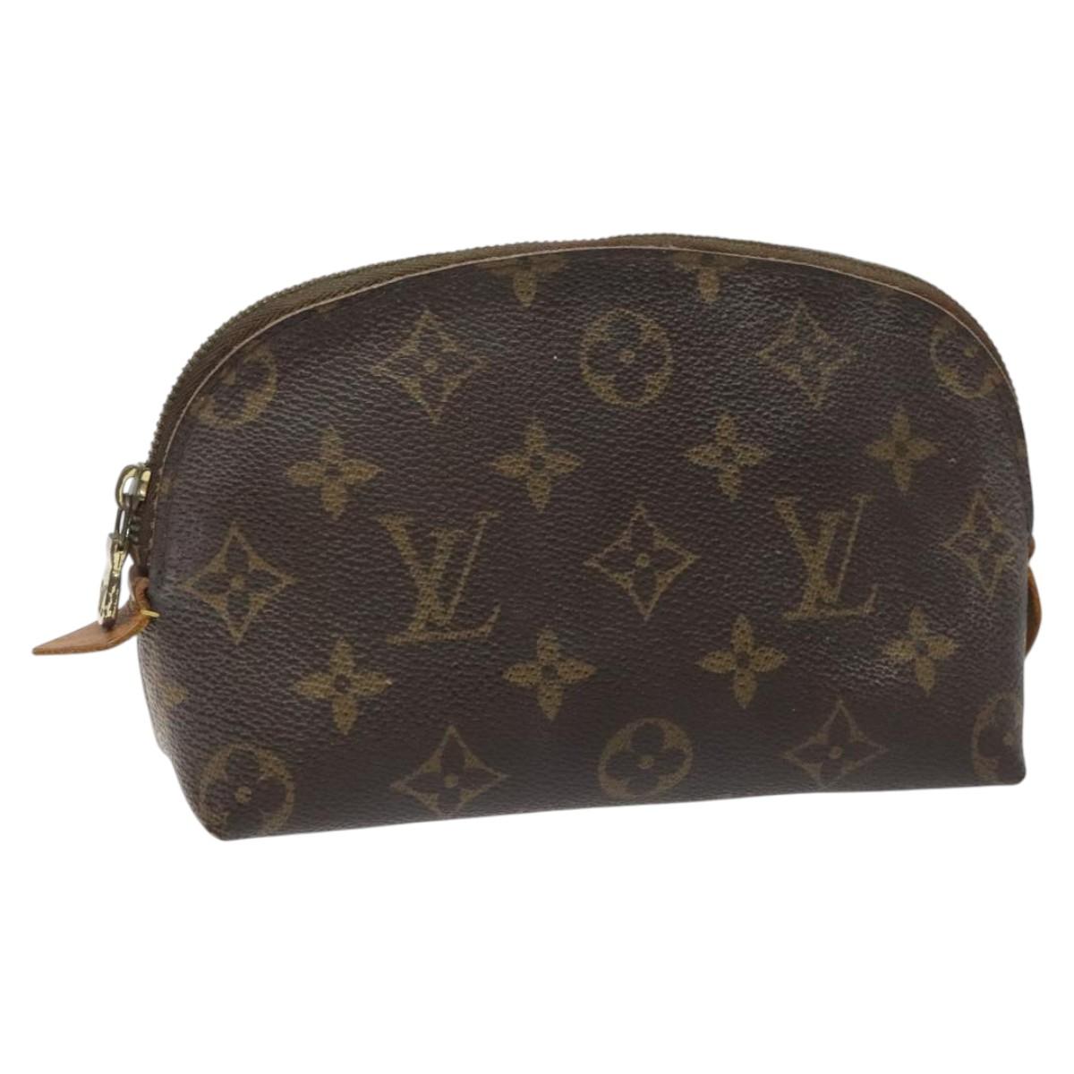 LOUIS VUITTON Monogram Pochette Cosmetic PM Cosmetic Pouch M47515 LV Auth 114288