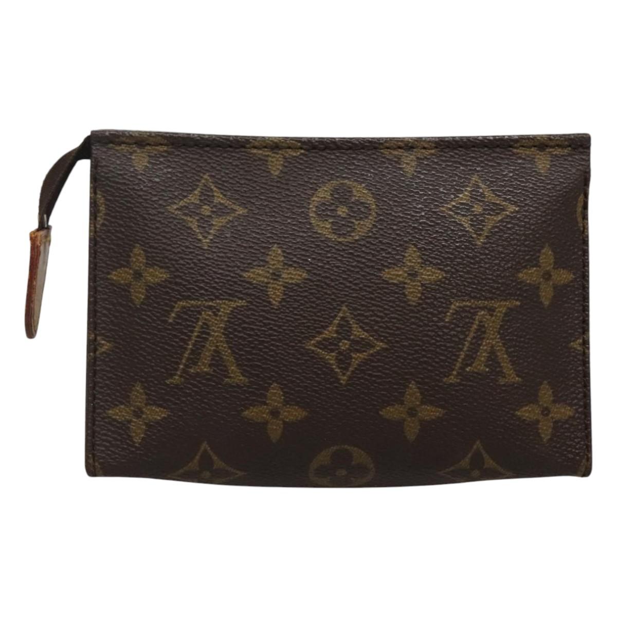 LOUIS VUITTON Monogram Poche Toilette 15 Pouch M47546 LV Auth 114315