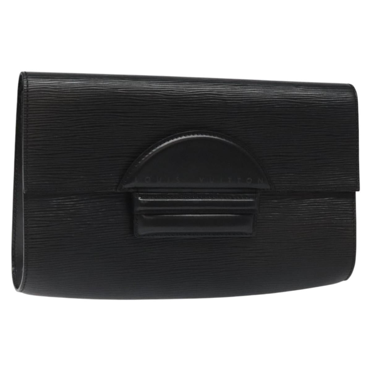 LOUIS VUITTON Epi Chaillot Clutch Bag Black M52542 LV Auth 114321